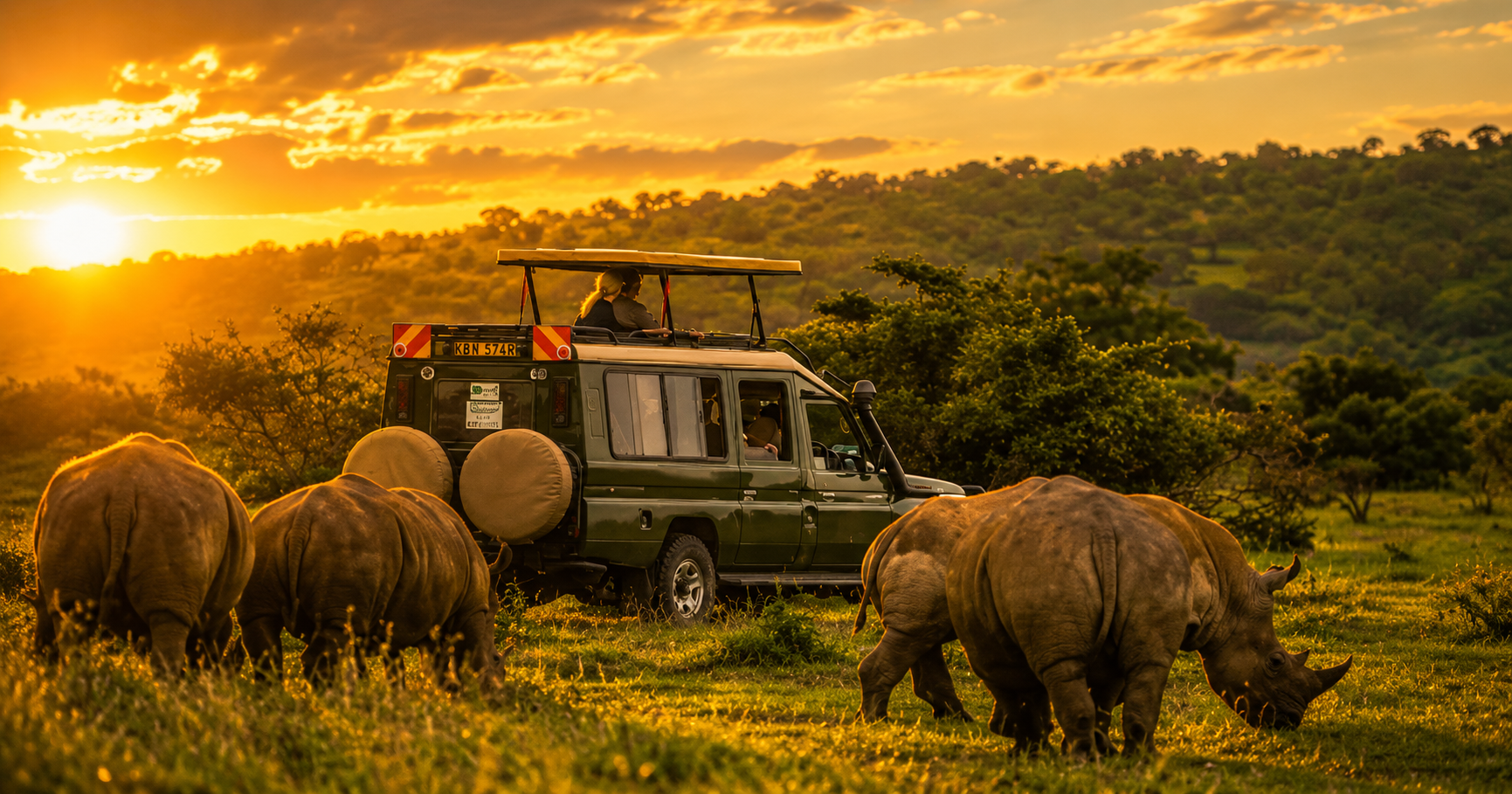 Lion resting in the Kenyan savannah