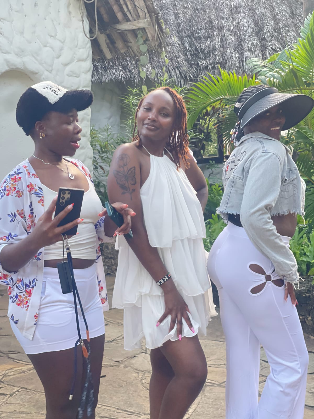 Guests posing together at the Mombasa creek gathering